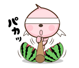 peach character momomomo sticker #4776975