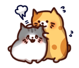 Marshmallow cats sticker #4777102