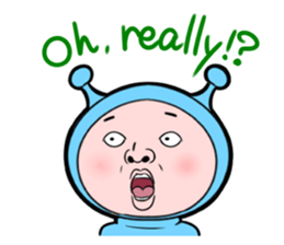 Interesting character flock English ver2 sticker #4777160