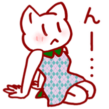 Dress cat sticker #4777748