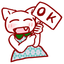 Dress cat sticker #4777756