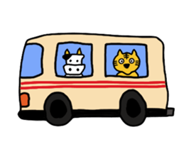 Tiger and Cow sticker #4777790