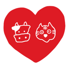 Tiger and Cow sticker #4777796