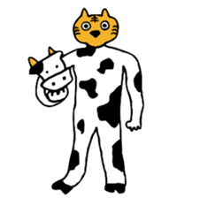 Tiger and Cow sticker #4777818