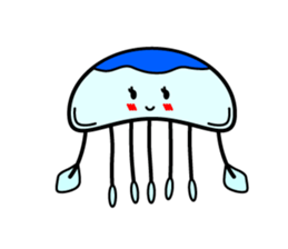 Lovely Jellyfish Sticker sticker #4778304