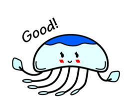 Lovely Jellyfish Sticker sticker #4778312