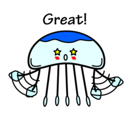 Lovely Jellyfish Sticker sticker #4778314