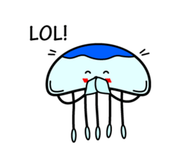 Lovely Jellyfish Sticker sticker #4778316