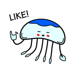 Lovely Jellyfish Sticker sticker #4778317
