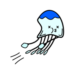 Lovely Jellyfish Sticker sticker #4778322