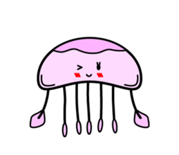 Lovely Jellyfish Sticker sticker #4778324