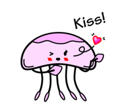 Lovely Jellyfish Sticker sticker #4778325