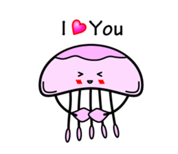 Lovely Jellyfish Sticker sticker #4778326