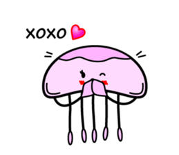 Lovely Jellyfish Sticker sticker #4778327