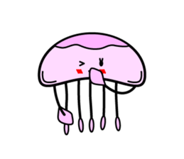 Lovely Jellyfish Sticker sticker #4778328