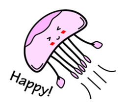 Lovely Jellyfish Sticker sticker #4778331