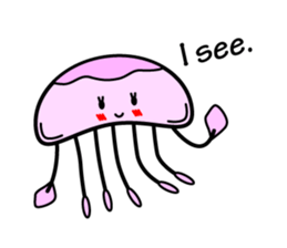 Lovely Jellyfish Sticker sticker #4778332