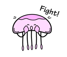 Lovely Jellyfish Sticker sticker #4778333