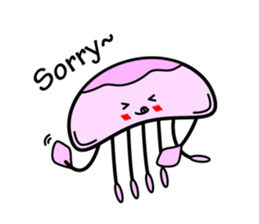 Lovely Jellyfish Sticker sticker #4778336