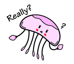 Lovely Jellyfish Sticker sticker #4778337