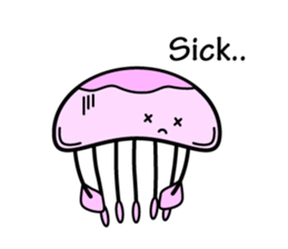 Lovely Jellyfish Sticker sticker #4778342