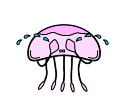 Lovely Jellyfish Sticker sticker #4778343