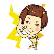 Changing clothes Momo-chan 1 sticker #4778626