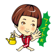 Changing clothes Momo-chan 1 sticker #4778639