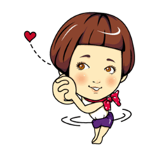 Changing clothes Momo-chan 1 sticker #4778648