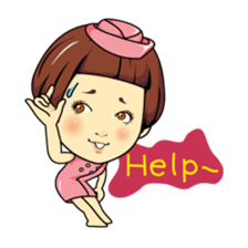 Changing clothes Momo-chan 1 sticker #4778649