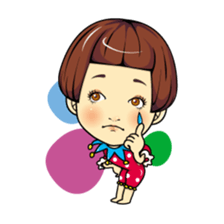 Changing clothes Momo-chan 1 sticker #4778650