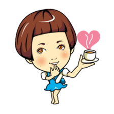 Changing clothes Momo-chan 1 sticker #4778658