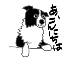Border collie and her mates sticker #4778667