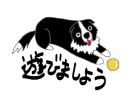 Border collie and her mates sticker #4778685