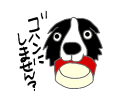 Border collie and her mates sticker #4778691