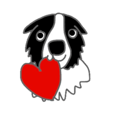 Border collie and her mates sticker #4778698