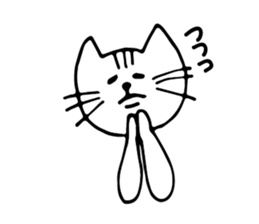 moody cat! sticker #4778904