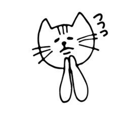 moody cat! sticker #4778904