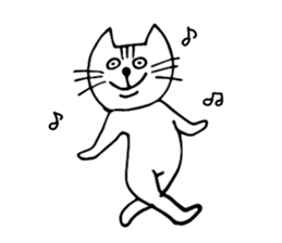 moody cat! sticker #4778910