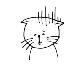 moody cat! sticker #4778911