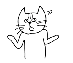 moody cat! sticker #4778919