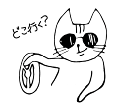 moody cat! sticker #4778926