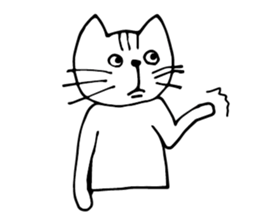 moody cat! sticker #4778933