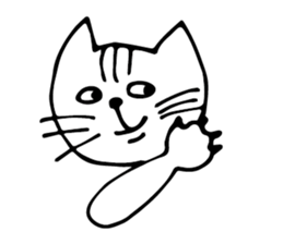 moody cat! sticker #4778936