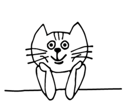 moody cat! sticker #4778942