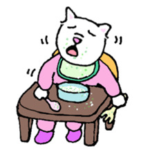 Cat Parenting Struggles sticker #4780552