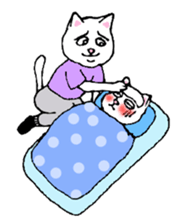 Cat Parenting Struggles sticker #4780556
