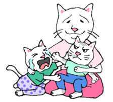 Cat Parenting Struggles sticker #4780566