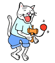 Cat Parenting Struggles sticker #4780573