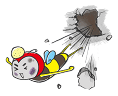 Brother Bee has got your back ! sticker #4780604